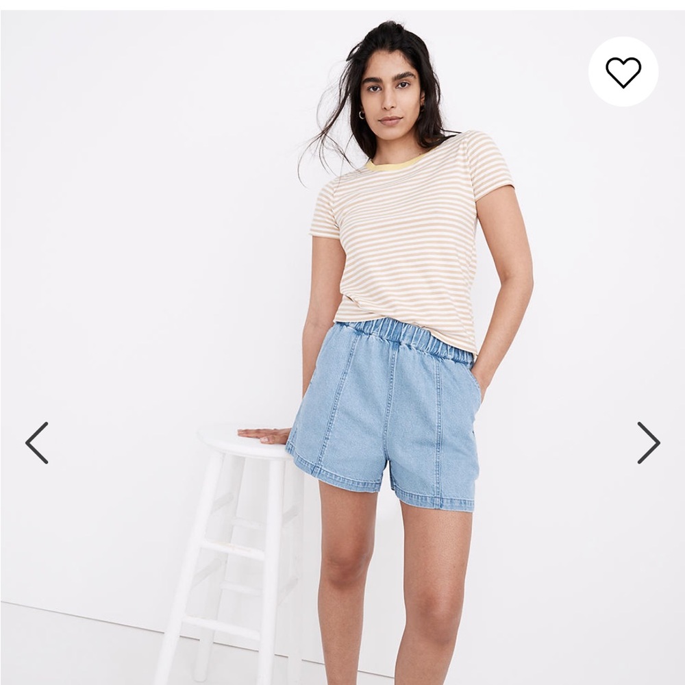 Madewell Denim Easy Pull On Shorts